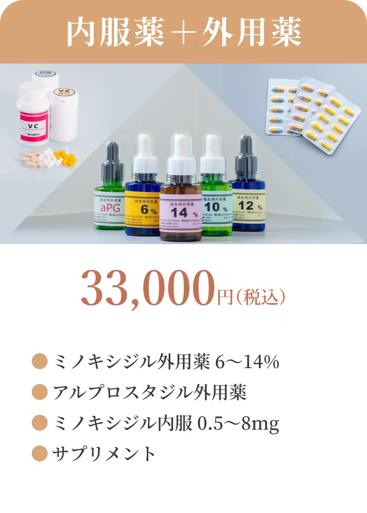 内服薬＋外用薬