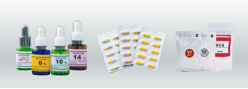 ミノキシジル外用薬とミノキシジル内服薬の併用イメージ画像