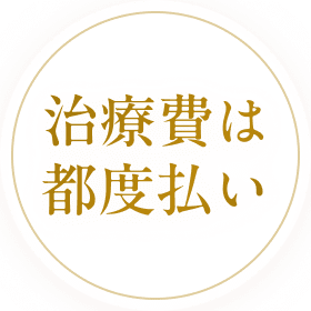 治療費は都度払い