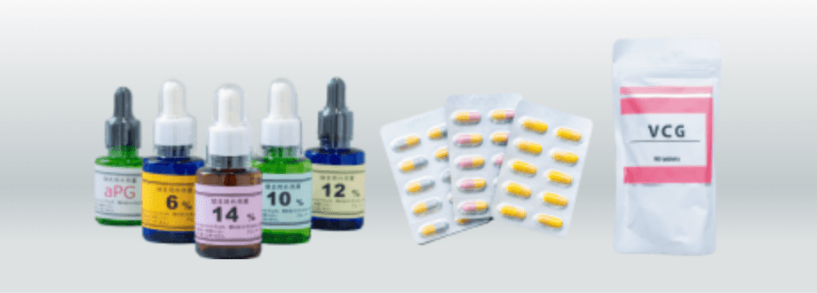 内服薬(飲み薬)+外用薬(塗り薬)イメージ画像